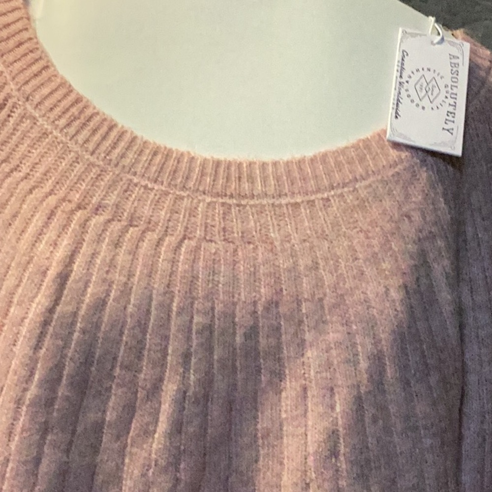 Absolutely Soft Pink Ribbed Sweater - Picture 3 of 7